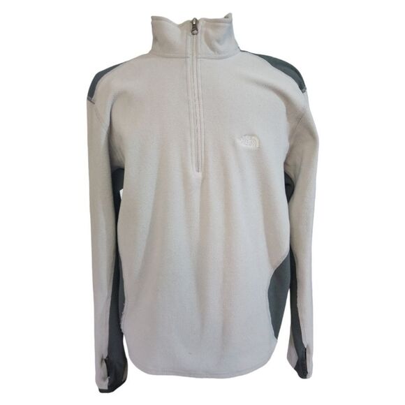 The North Face Pullover Gray 1/2 Zip Size Medium - Picture 1 of 9